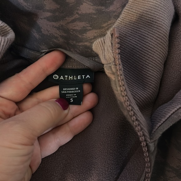 Athleta triumph hoodie jacket in smoked almond - Picture 5 of 7